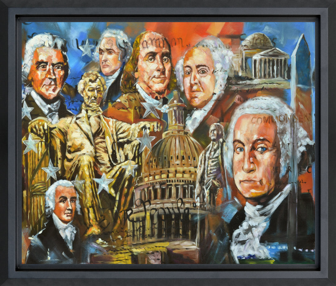 Founding Presidents Framed Giclee_0
