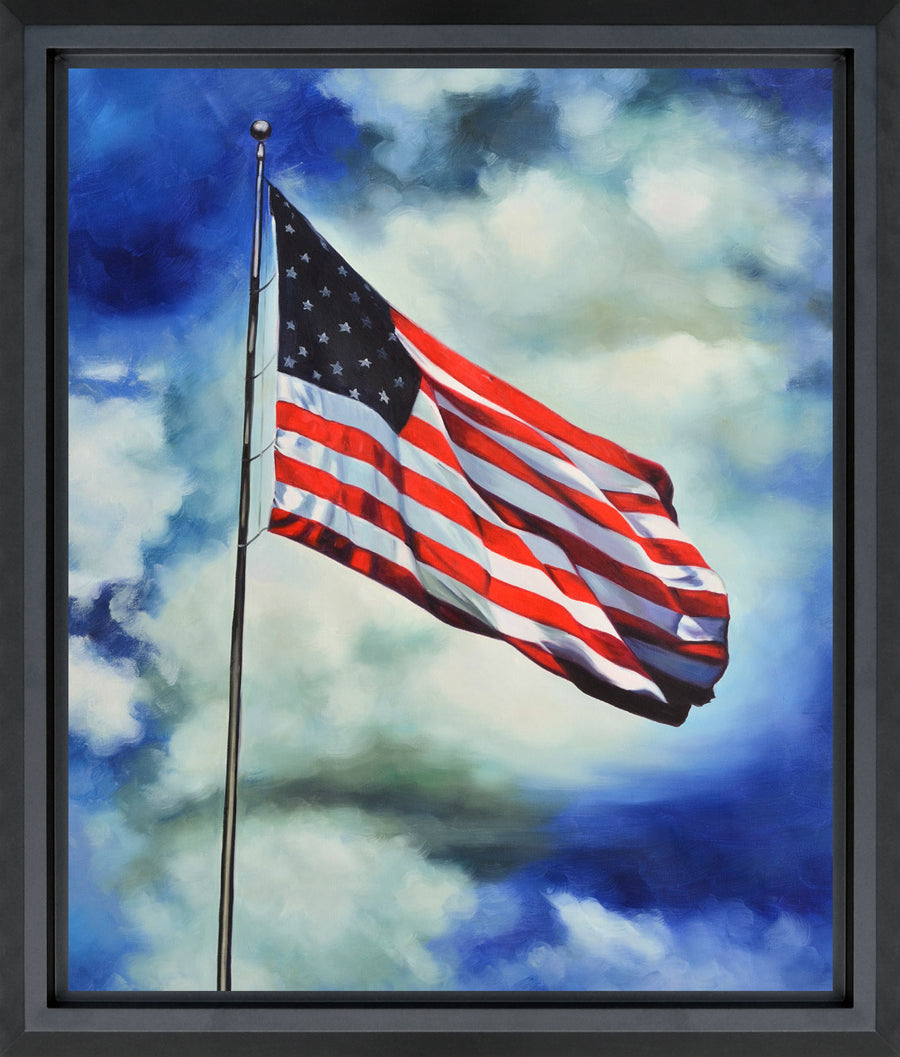 American Flag Framed Giclee_0