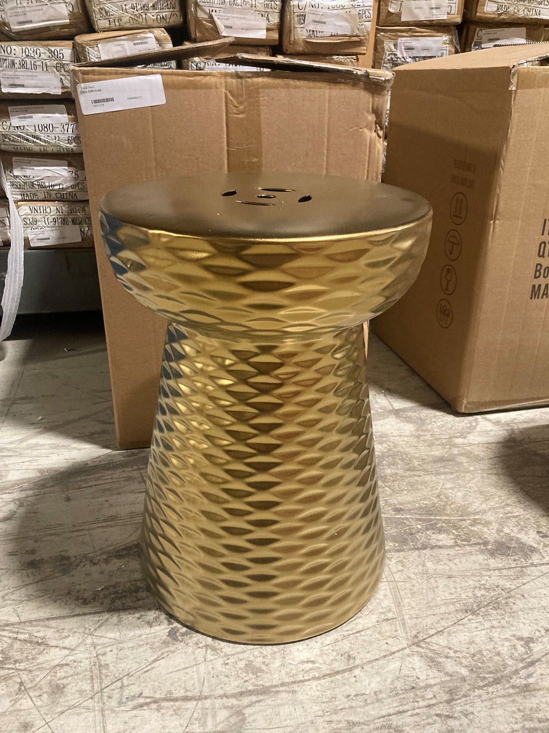 Large Rectangular Sparkle Silver Vase_0