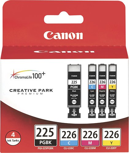 Canon - 225/226 4-Pack Ink Cartridges - Black/Cyan/Magenta/Yellow_0