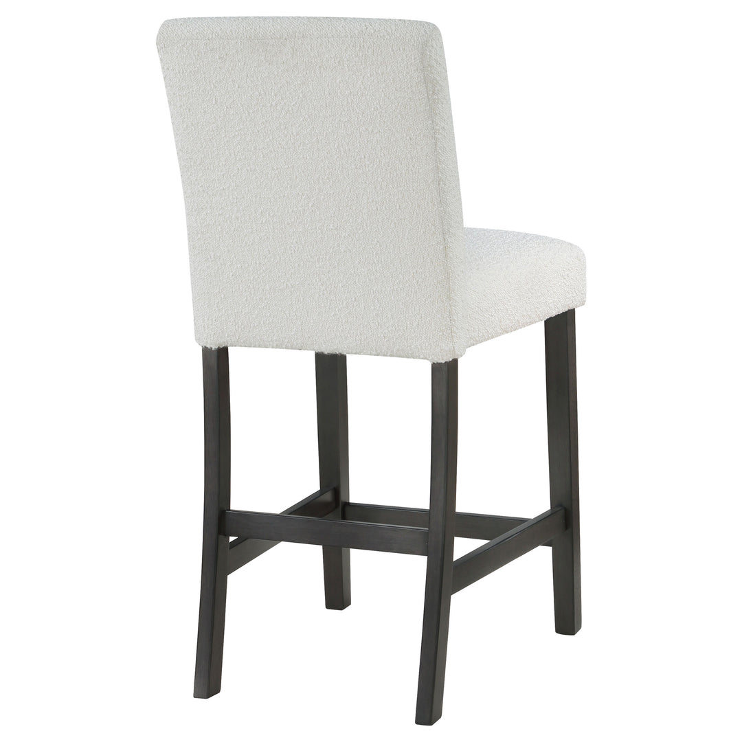 Alba Boucle Upholstered Counter Height Dining Chair White and Charcoal Grey (Set of 2)_8