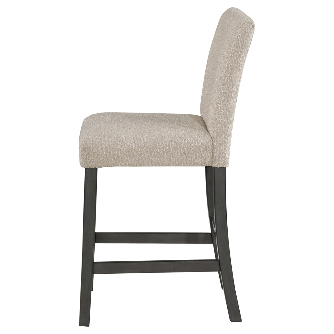 Alba Boucle Upholstered Counter Height Dining Chair Beige and Charcoal Grey (Set of 2)_5