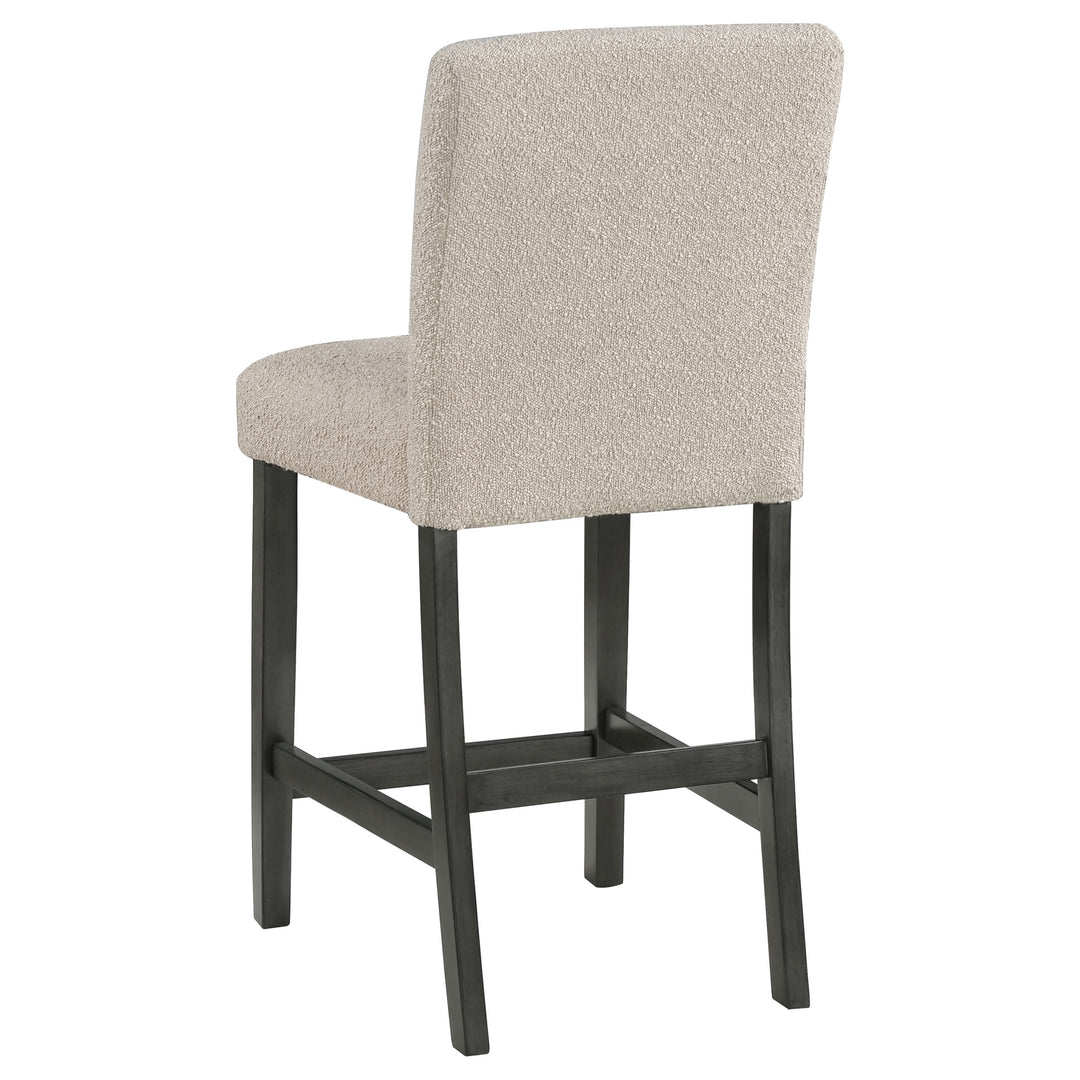 Alba Boucle Upholstered Counter Height Dining Chair Beige and Charcoal Grey (Set of 2)_6