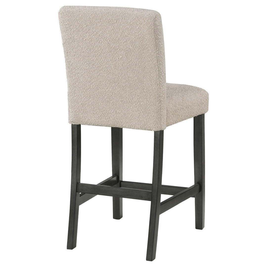 Alba Boucle Upholstered Counter Height Dining Chair Beige and Charcoal Grey (Set of 2)_8