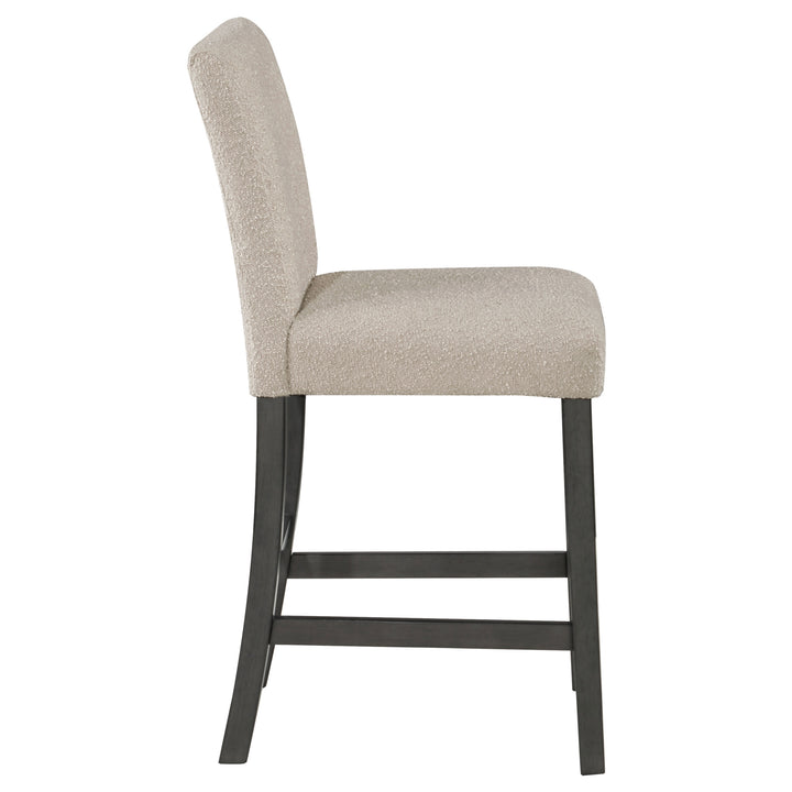 Alba Boucle Upholstered Counter Height Dining Chair Beige and Charcoal Grey (Set of 2)_9