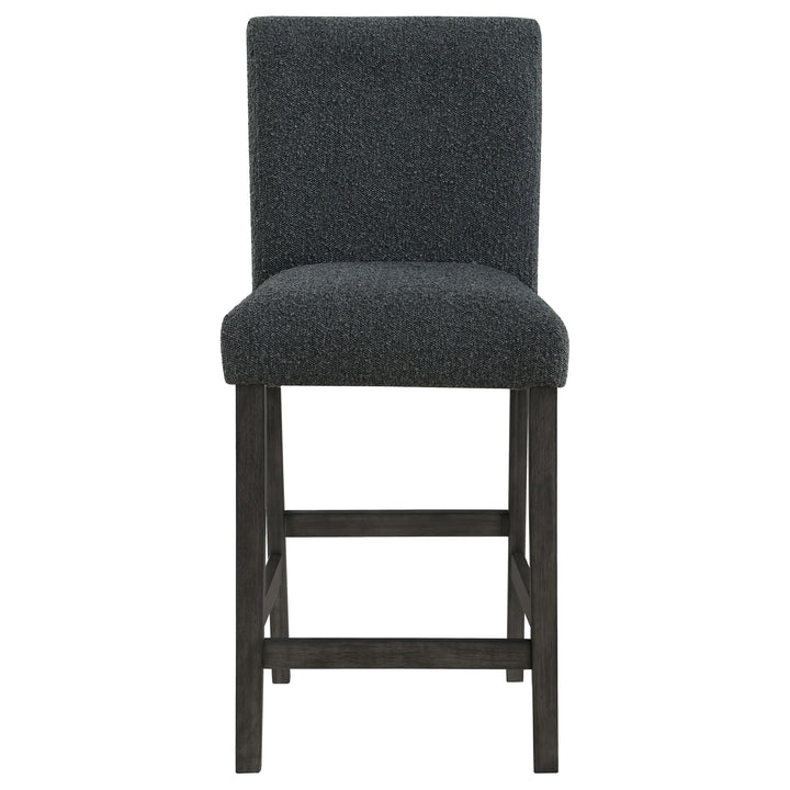 Alba Boucle Upholstered Counter Height Dining Chair Black and Charcoal Grey (Set of 2)_3