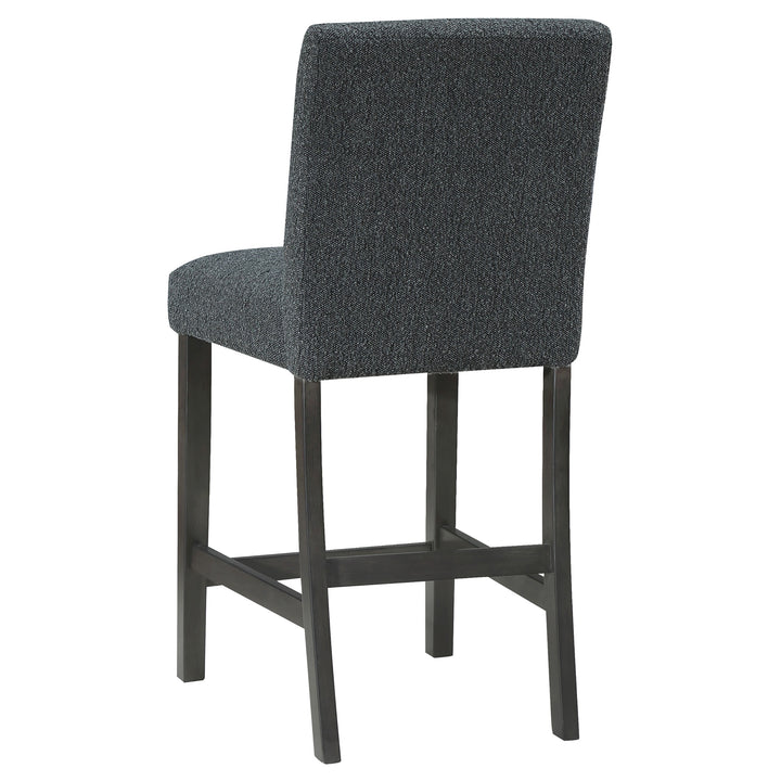 Alba Boucle Upholstered Counter Height Dining Chair Black and Charcoal Grey (Set of 2)_6