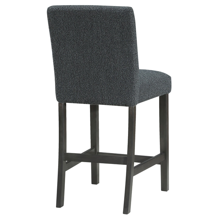 Alba Boucle Upholstered Counter Height Dining Chair Black and Charcoal Grey (Set of 2)_8