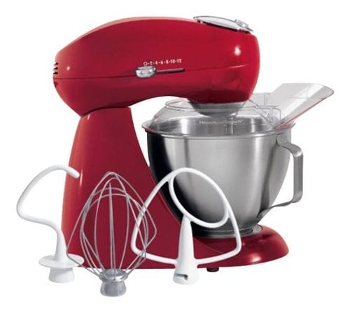 Hamilton Beach - Eclectrics All-Metal Stand Mixer - Red_0