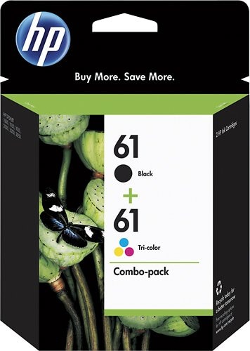 HP - 61 2-Pack Standard Capacity Ink Cartridges - Black & Tri-Color_0