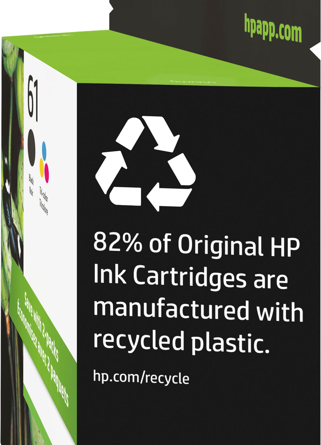 HP - 61 2-Pack Standard Capacity Ink Cartridges - Black & Tri-Color_5