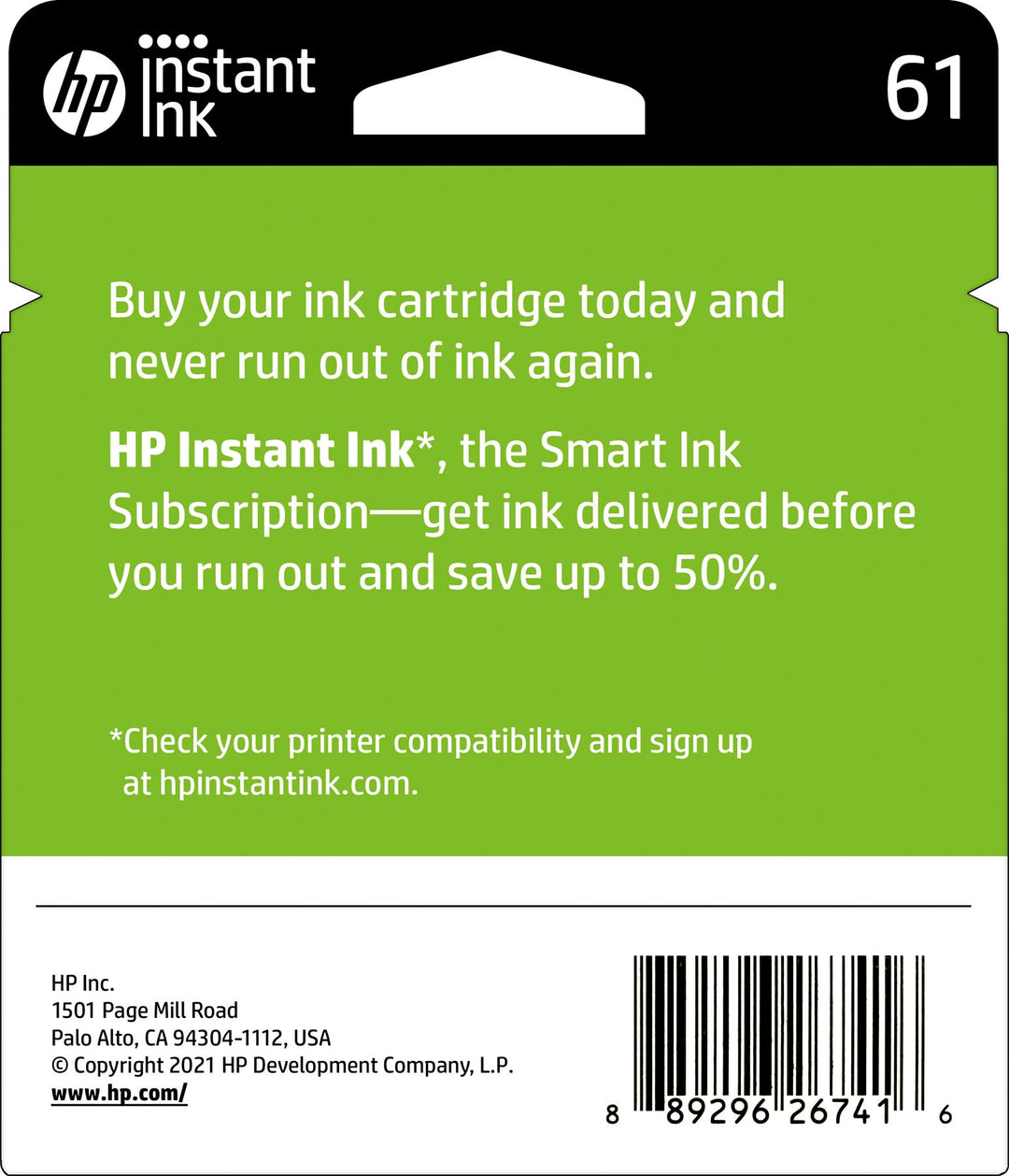 HP - 61 2-Pack Standard Capacity Ink Cartridges - Black & Tri-Color_6