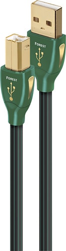 AudioQuest - Forest 9.8' USB A/B Cable - Black/Green_1