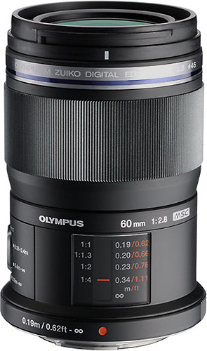 Olympus - M.Zuiko Digital ED 60mm f/2.8 Macro Lens for Select Cameras - Black_0