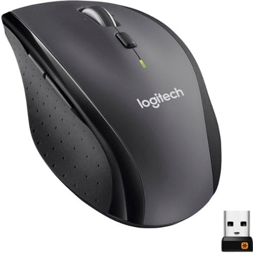 Logitech - M705 Marathon Wireless Optical Mouse with 5 Programmable Buttons - Black_0
