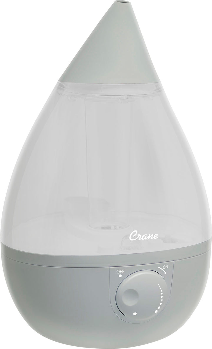 CRANE - 1 Gal. Drop Ultrasonic Cool Mist Humidifier - Grey_0