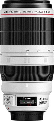 Canon - EF 100-400mm f/4.5-5.6L IS II USM Telephoto Zoom Lens - White_0