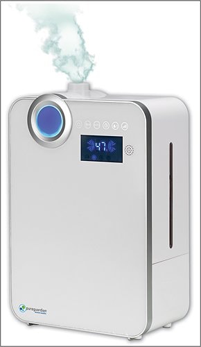 PureGuardian - Elite 1.3-Gal. Ultrasonic Warm and Cool Mist Humidifier - White_0