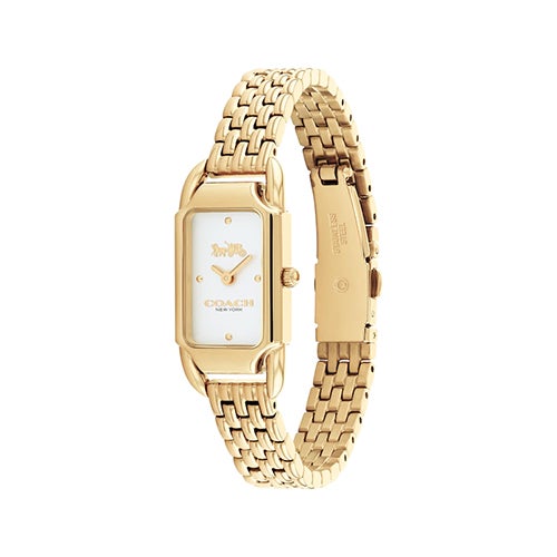 Ladies' Cadie Gold-Tone Stainless Steel Watch, White Dial_0
