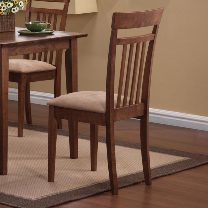 5-piece Dining Set Chestnut and Tan_2