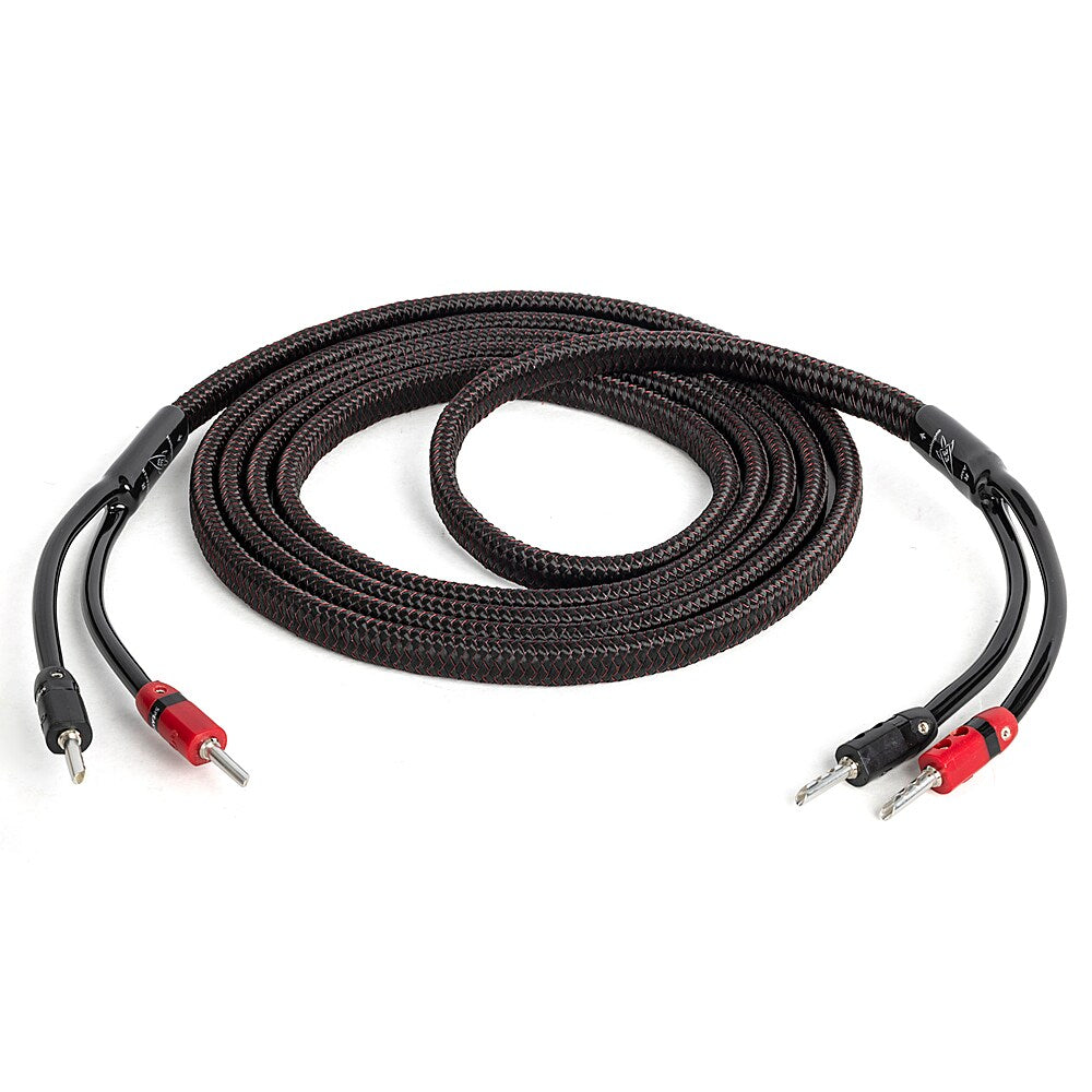 AudioQuest - Rocket 33 12' Pair Full-Range Speaker Cable, Silver Banana Connectors - Red/Black_2