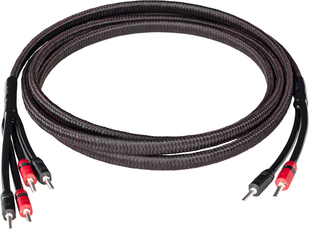 AudioQuest - Rocket 33 10' Pair Bi-Wire Speaker Cable, Silver Banana Connectors - Red/Black_2
