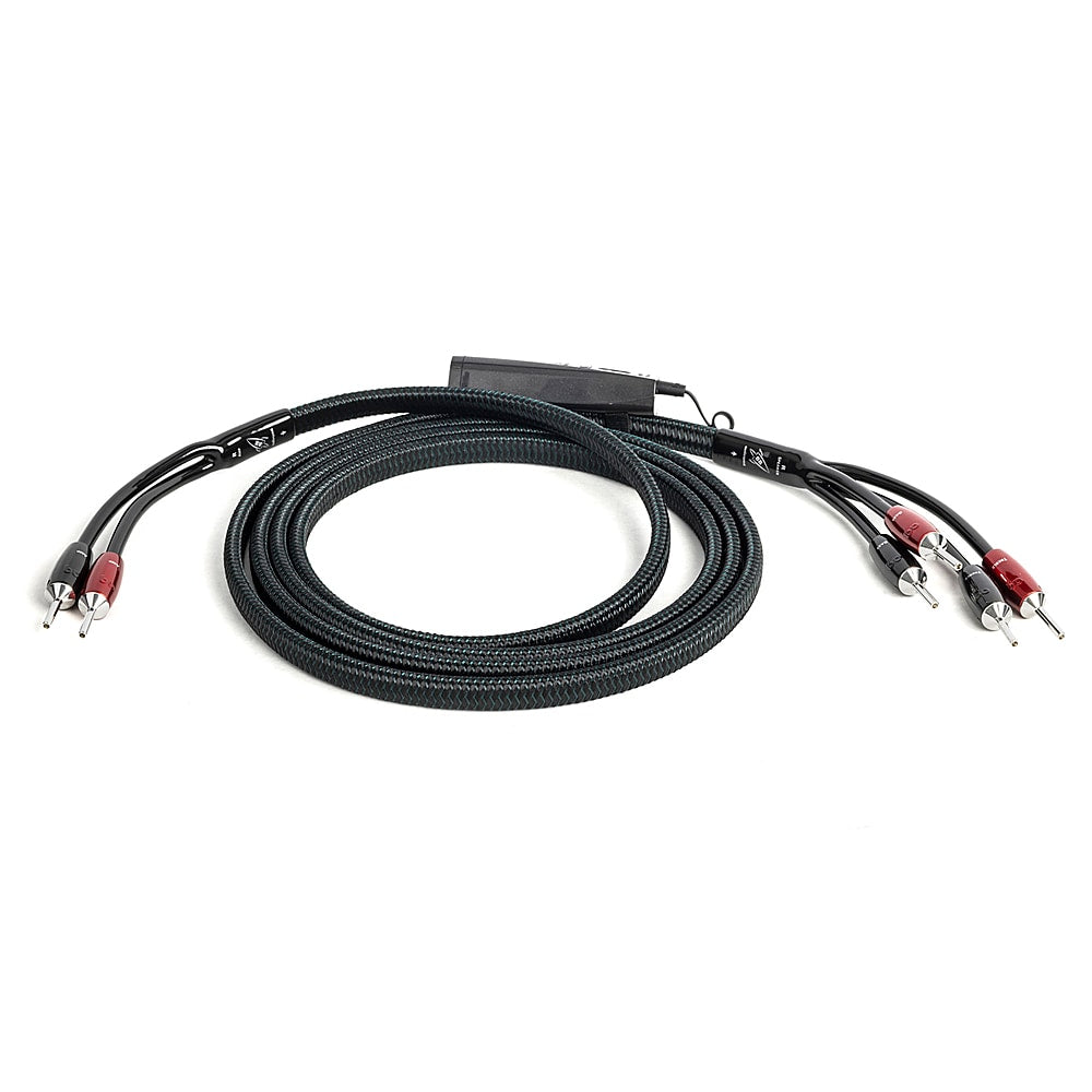 AudioQuest - Rocket 88 10' Pair Bi-Wire Speaker Cable, Silver Banana Connectors - Green/Black_2