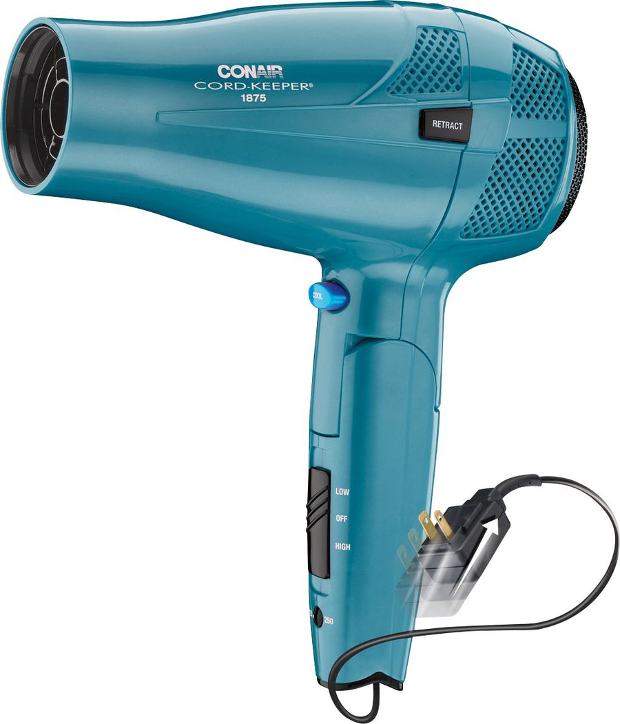 Conair - Cord-Keeper 1875W Ionic Conditioning Styler/Hair Dryer - Blue_0