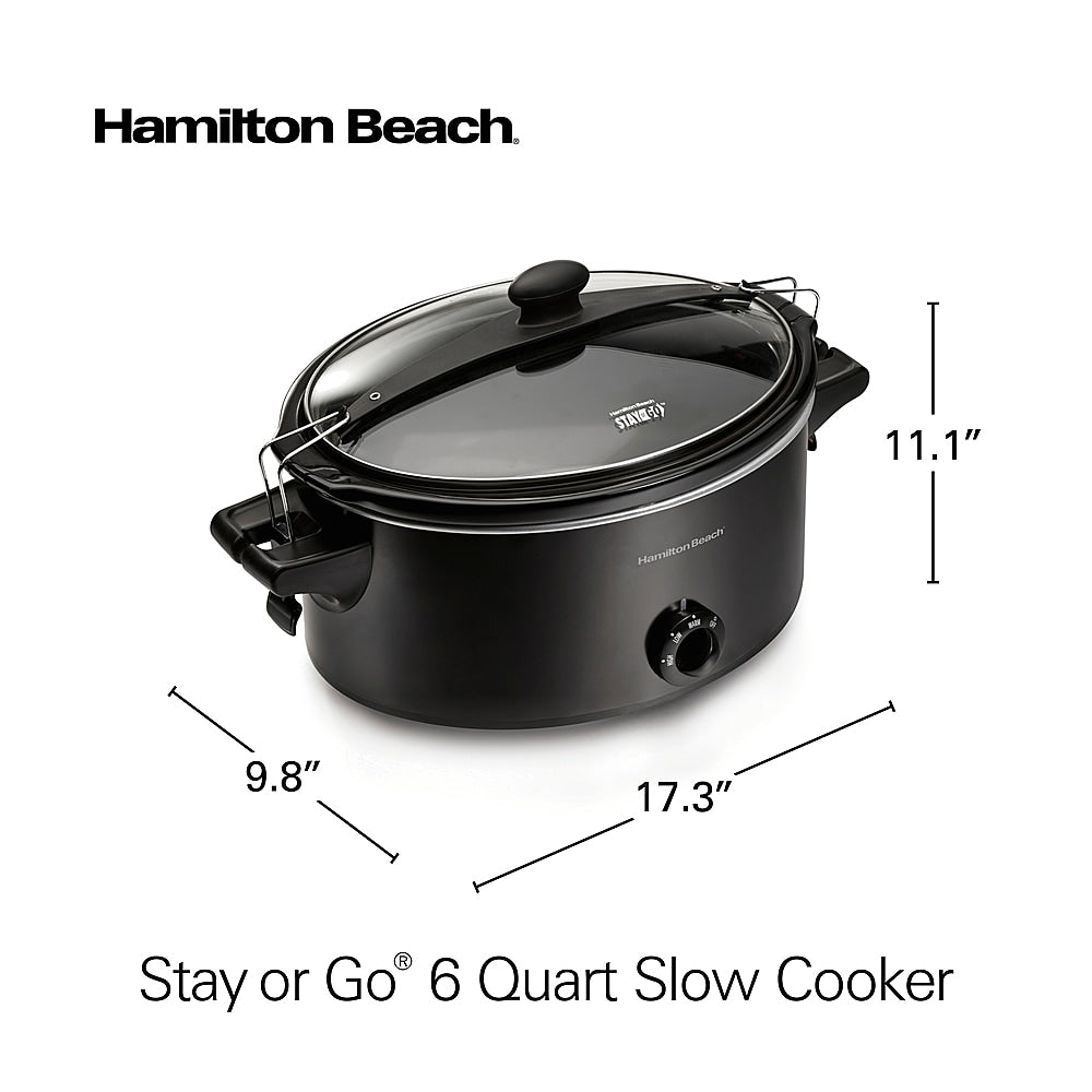 Hamilton Beach - Stay or Go 6 Quart Slow Cooker - black_7