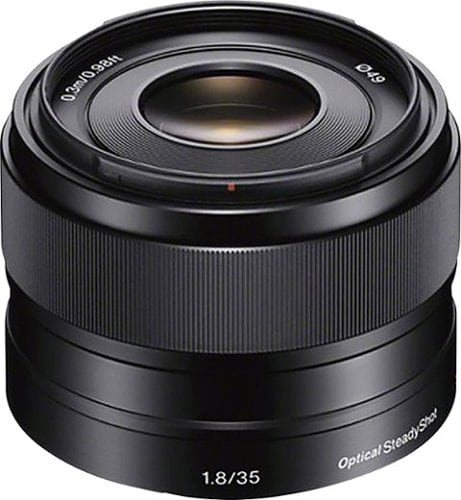 Sony - 35mm f/1.8 Prime Lens for Most NEX E-Mount Cameras - Black_0