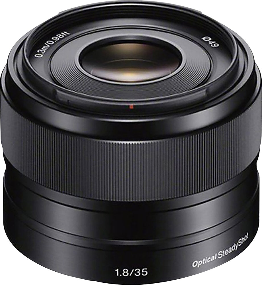 Sony - 35mm f/1.8 Prime Lens for Most NEX E-Mount Cameras - Black_1
