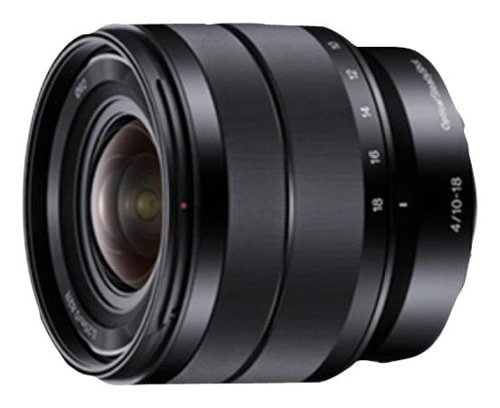 Sony - 10-18mm f/4 Wide-Angle Zoom Lens for Most NEX E-Mount Cameras - Black_0