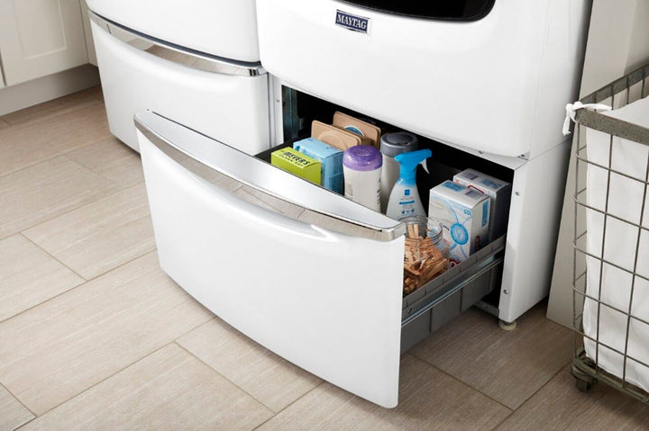 Maytag - Washer/Dryer Laundry Pedestal with Storage Drawer - White_16