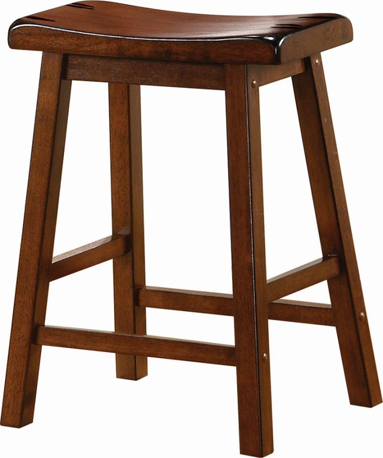 Wooden Counter Height Stools Chestnut (Set of 2)_0