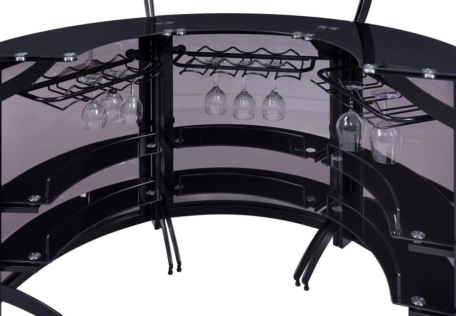 Curved Bar Unit Smoke and Black, Set of 3_8