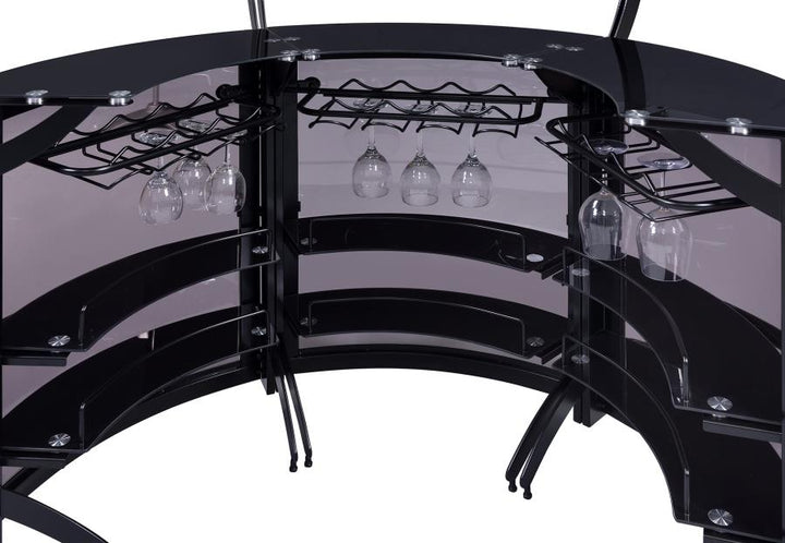 Curved Bar Unit Smoke and Black, Set of 3_8