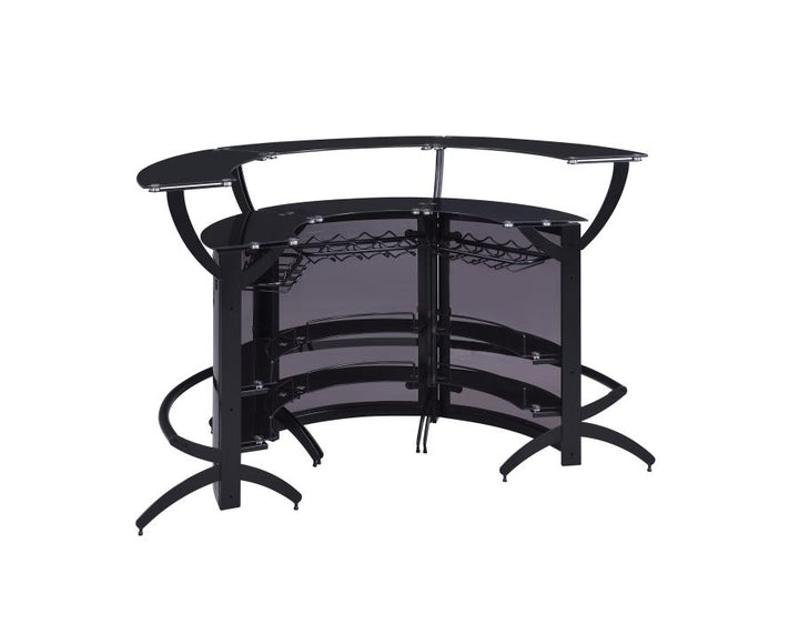 Curved Bar Unit Smoke and Black, Set of 3_5