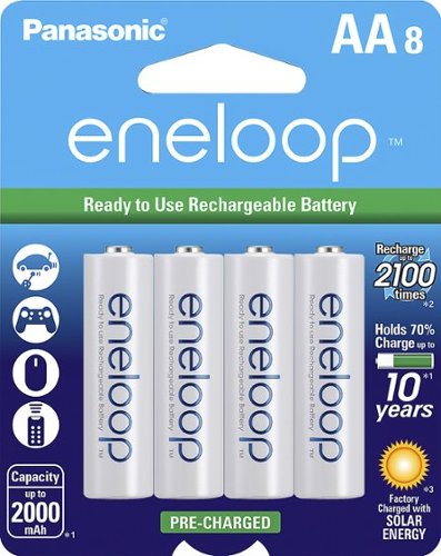 Panasonic - eneloop Rechargeable AA Batteries (8-Pack)_0