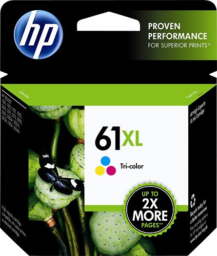 HP - 61XL High-Yield Ink Cartridge - Cyan/Magenta/Yellow_0