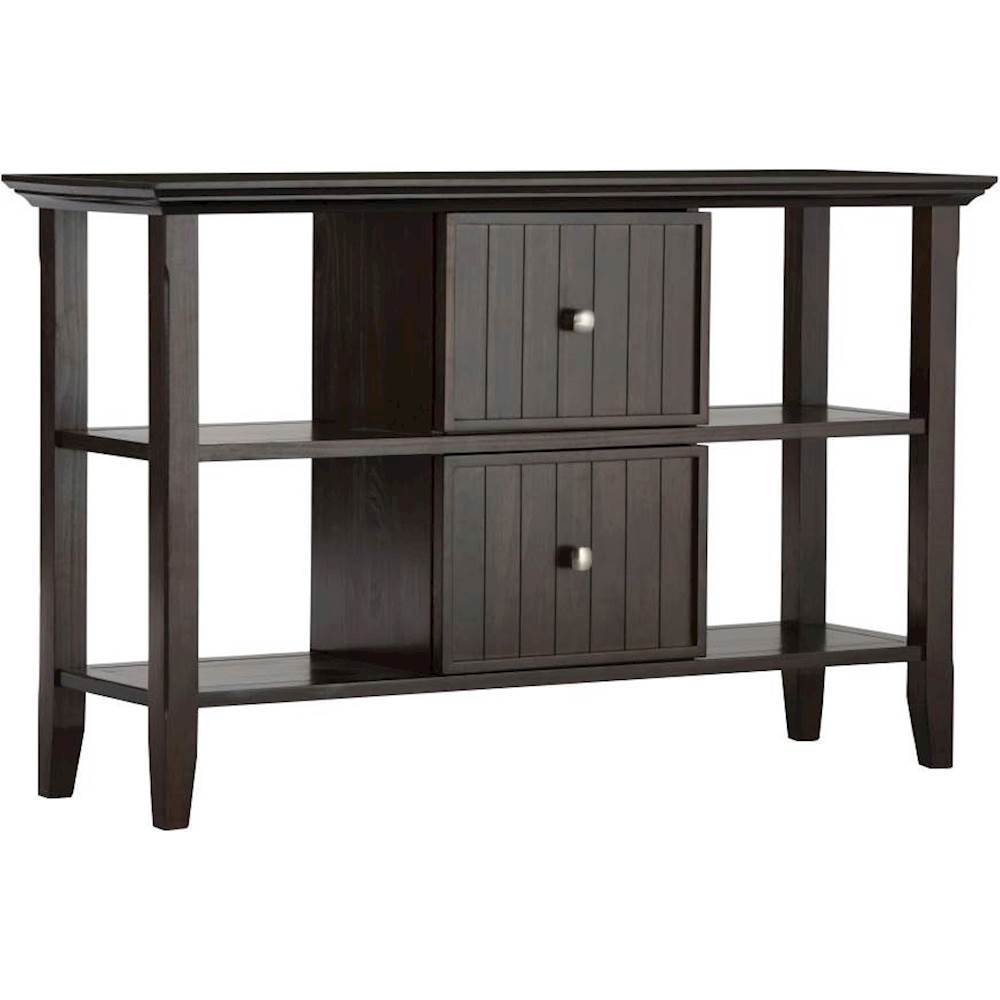 Simpli Home - Acadian Rectangular Solid Pine Console Table - Brown_1