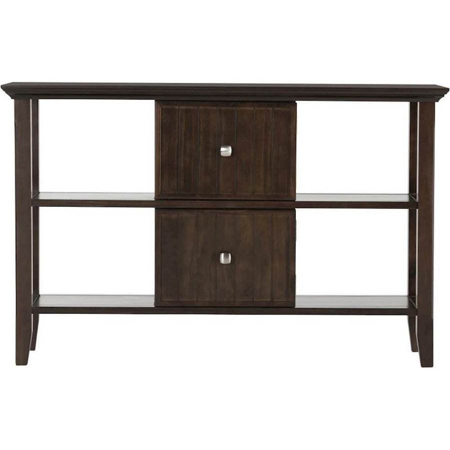 Simpli Home - Acadian Rectangular Solid Pine Console Table - Brown_0