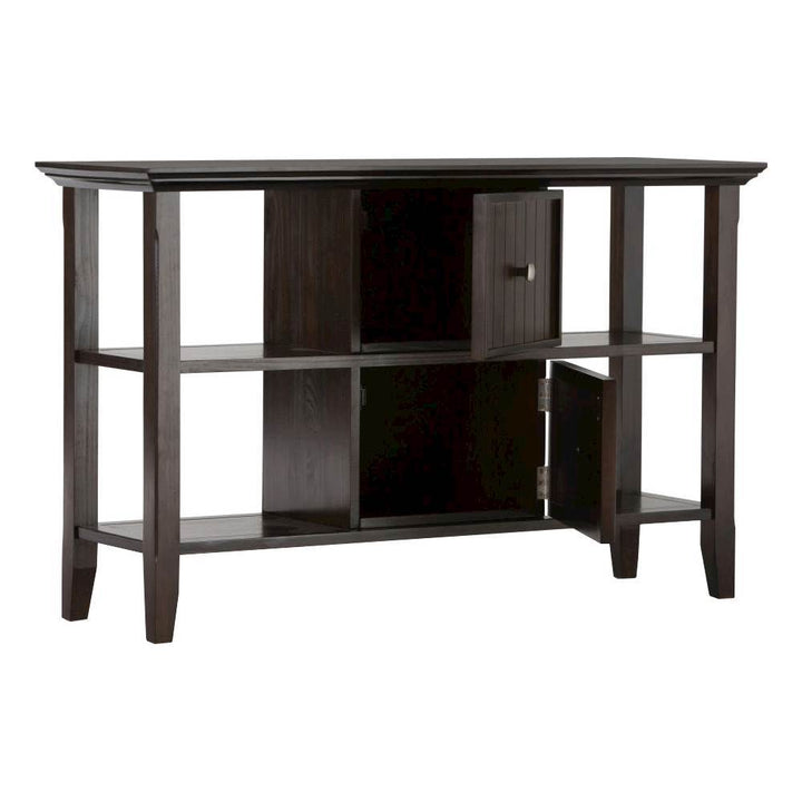 Simpli Home - Acadian Rectangular Solid Pine Console Table - Brown_5