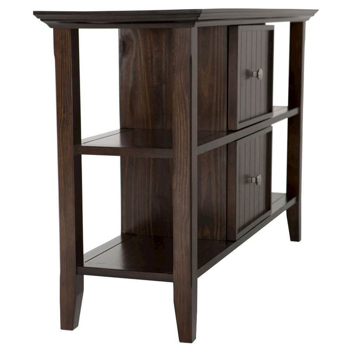 Simpli Home - Acadian Rectangular Solid Pine Console Table - Brown_6