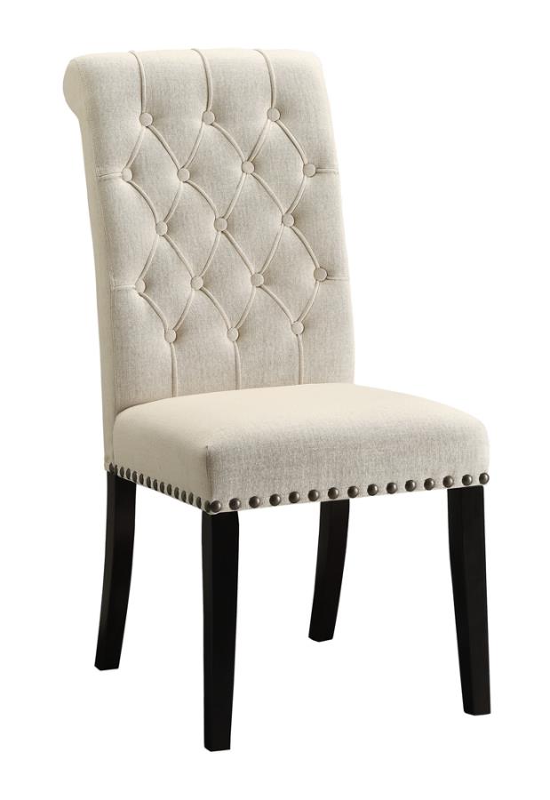 Tufted Back Upholstered Side Chairs Beige (Set of 2)_0