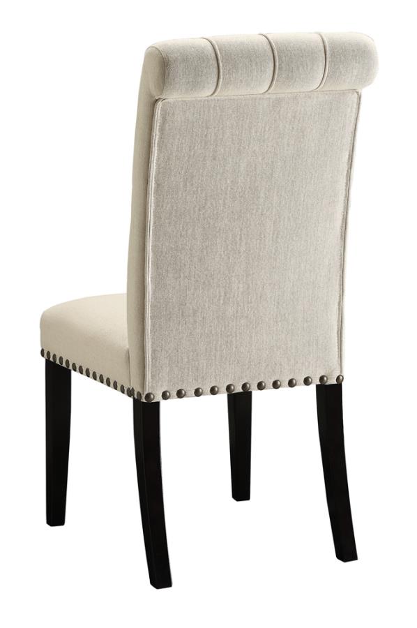 Tufted Back Upholstered Side Chairs Beige (Set of 2)_3