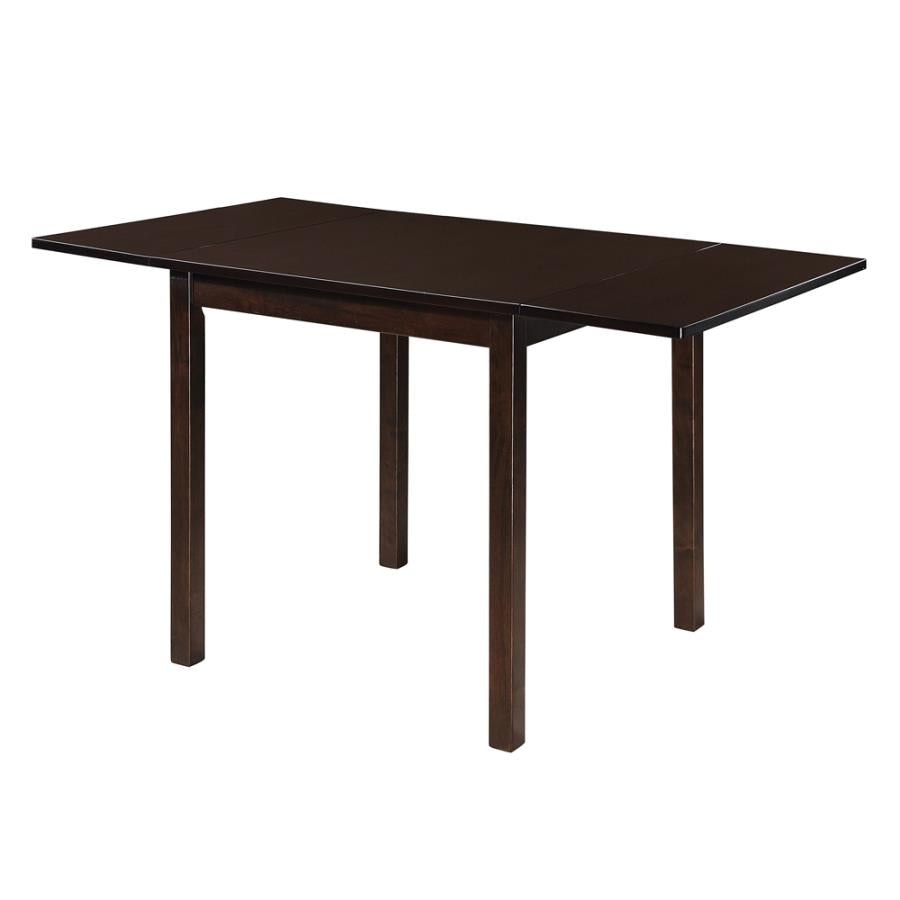 Kelso Rectangular Dining Table with Drop Leaf Cappuccino_1