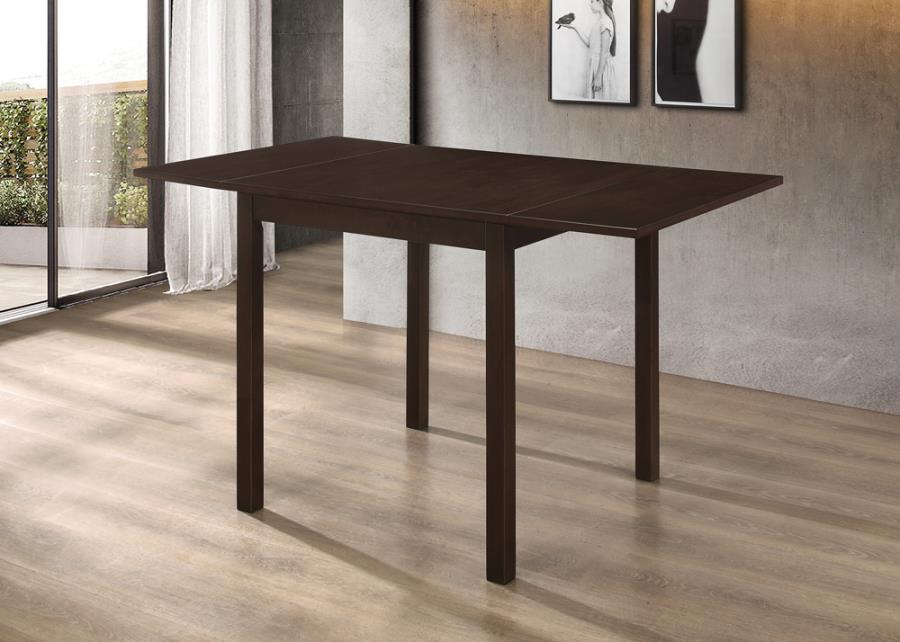 Kelso Rectangular Dining Table with Drop Leaf Cappuccino_0