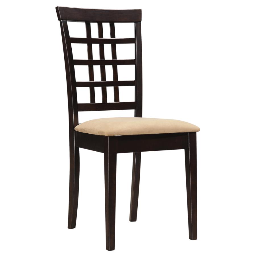 Kelso Lattice Back Dining Chairs Cappuccino (Set of 2)_1