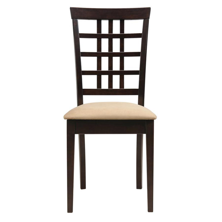Kelso Lattice Back Dining Chairs Cappuccino (Set of 2)_3