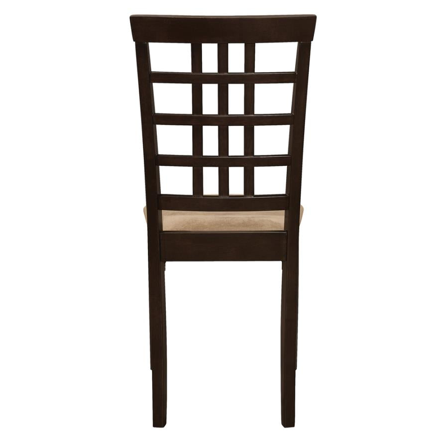 Kelso Lattice Back Dining Chairs Cappuccino (Set of 2)_5